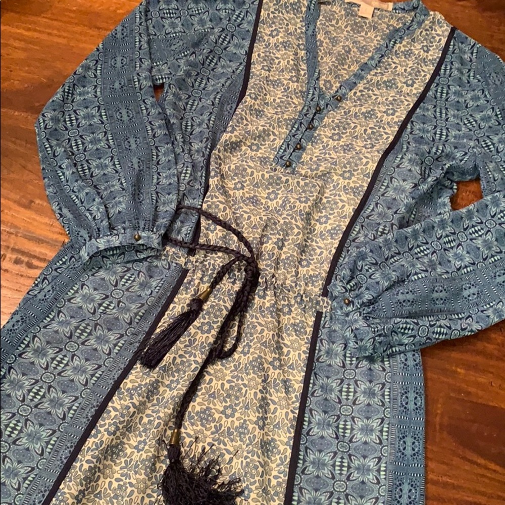 Forever 21 Blue Boho Styled Dress